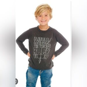 Chaser Little Brothers Rock Long Sleeve Shirt Size 2 NWOT